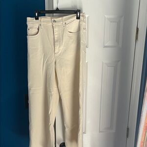 Rag & Bone Cream Flare Women's Ankle Jeans NWT